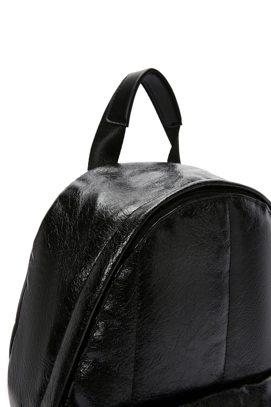 Women's Black Printed Backpack