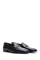 Men's Black Leather Classic Loafer | Derimod