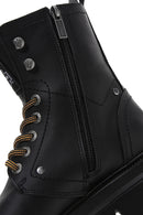 Harley Davidson Women's Black Dearie Leather Boots | Derimod