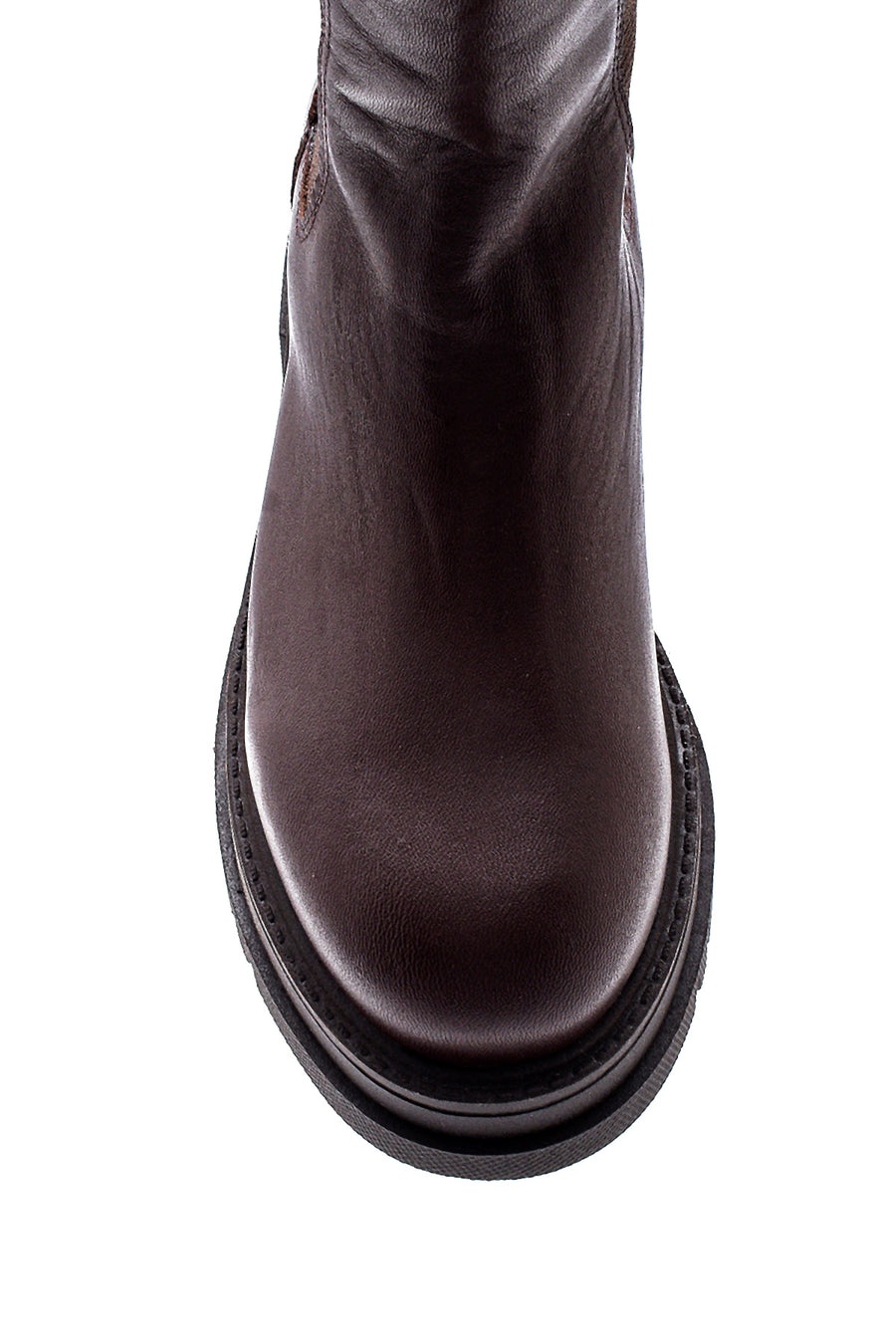 Women's Leather Long Chelsea Boots