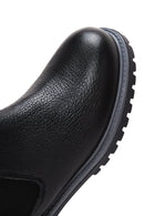 Women's Black Leather Chelsea Boots | Derimod