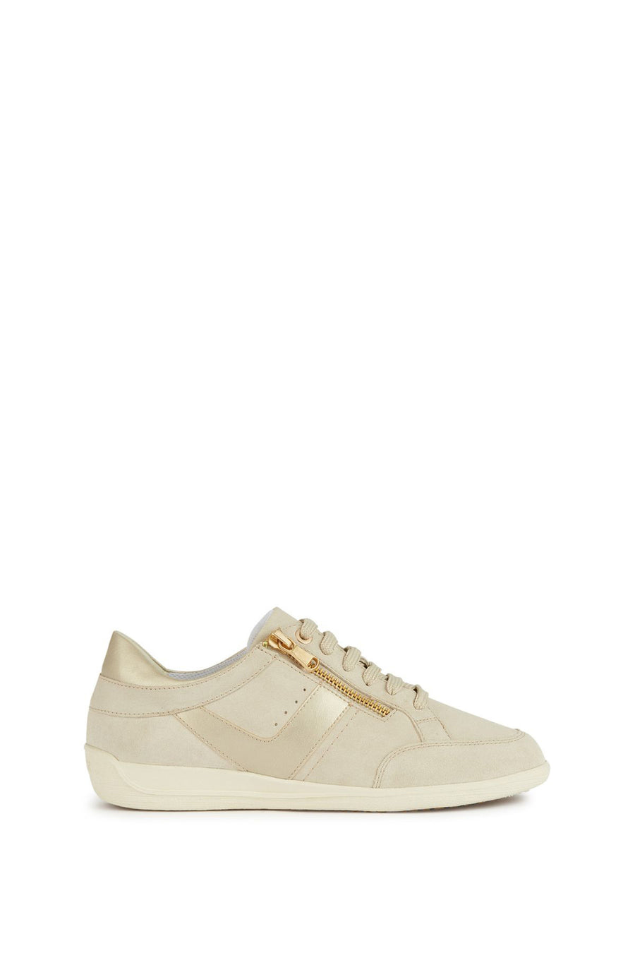 Geox Kadın Bej Myria Bağcıklı Deri Sneaker D4568B022NFC5322 | Derimod