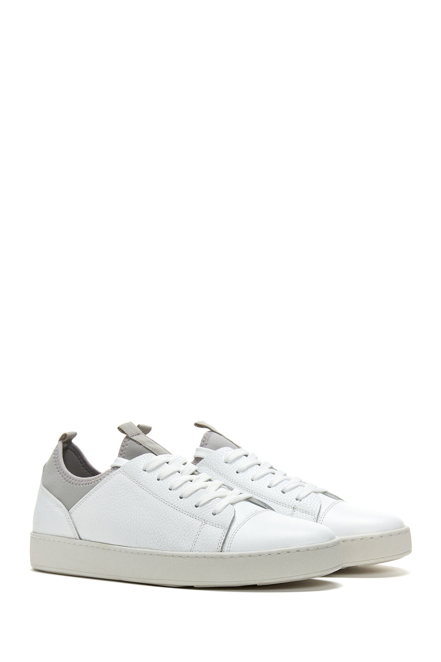Men's White Leather Sneaker