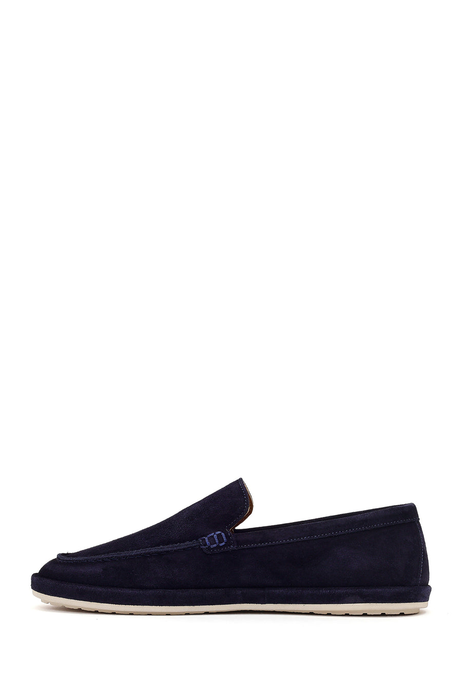 Men's Navy Blue Suede Leather Loafer