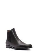 Men's Black Leather Chelsea Boots | Derimod