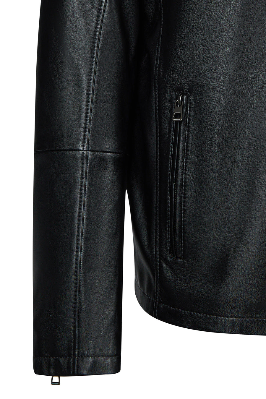 Romeo Male Black Hooded Leather Coats