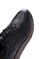 Men's Black Nubuck Leather Sneaker | Derimod