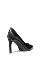 Geox Women's Black Faviola Thin Heel Leather Stiletto | Derimod