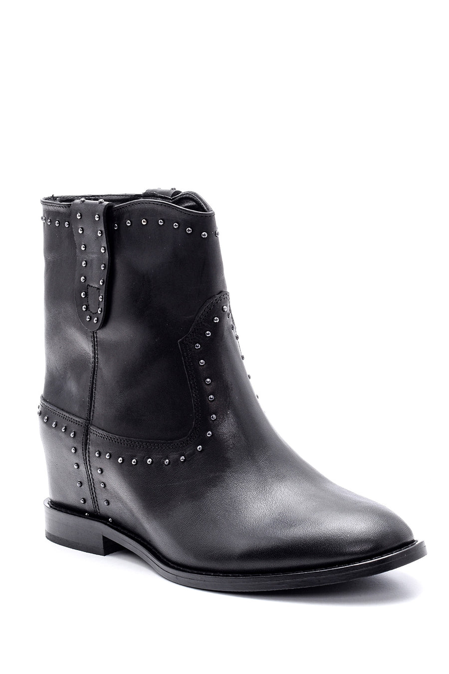 Women's Studded Detailed Leather Boots