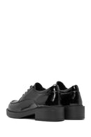 Women's Black Lace-Up Leather Oxford Shoes | Derimod