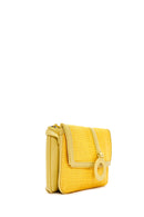 Women's Yellow Long Strap Straw Crossbody Bag | Derimod