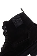 Men's Black Casual Nubuck Leather Boots | Derimod