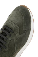 Men's Khaki Leather Oxford Shoes | Derimod