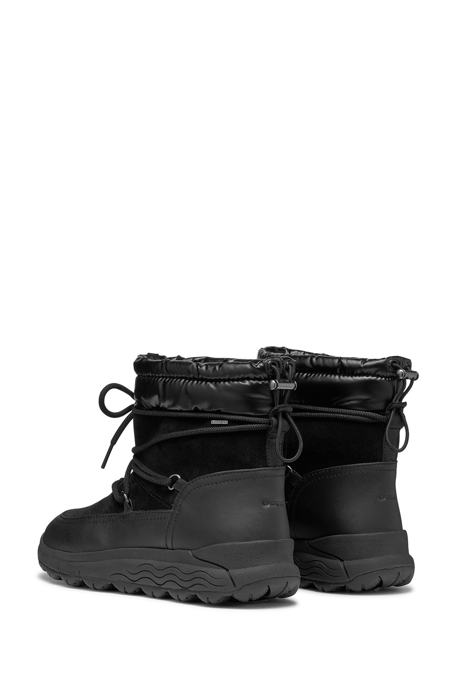 Geox Women's Black Spherica 4x4 Abx Waterproof Leather Outdoor Boots