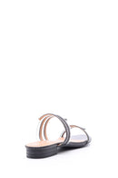 Women's Transparent Detailed Shiny Slippers | Derimod