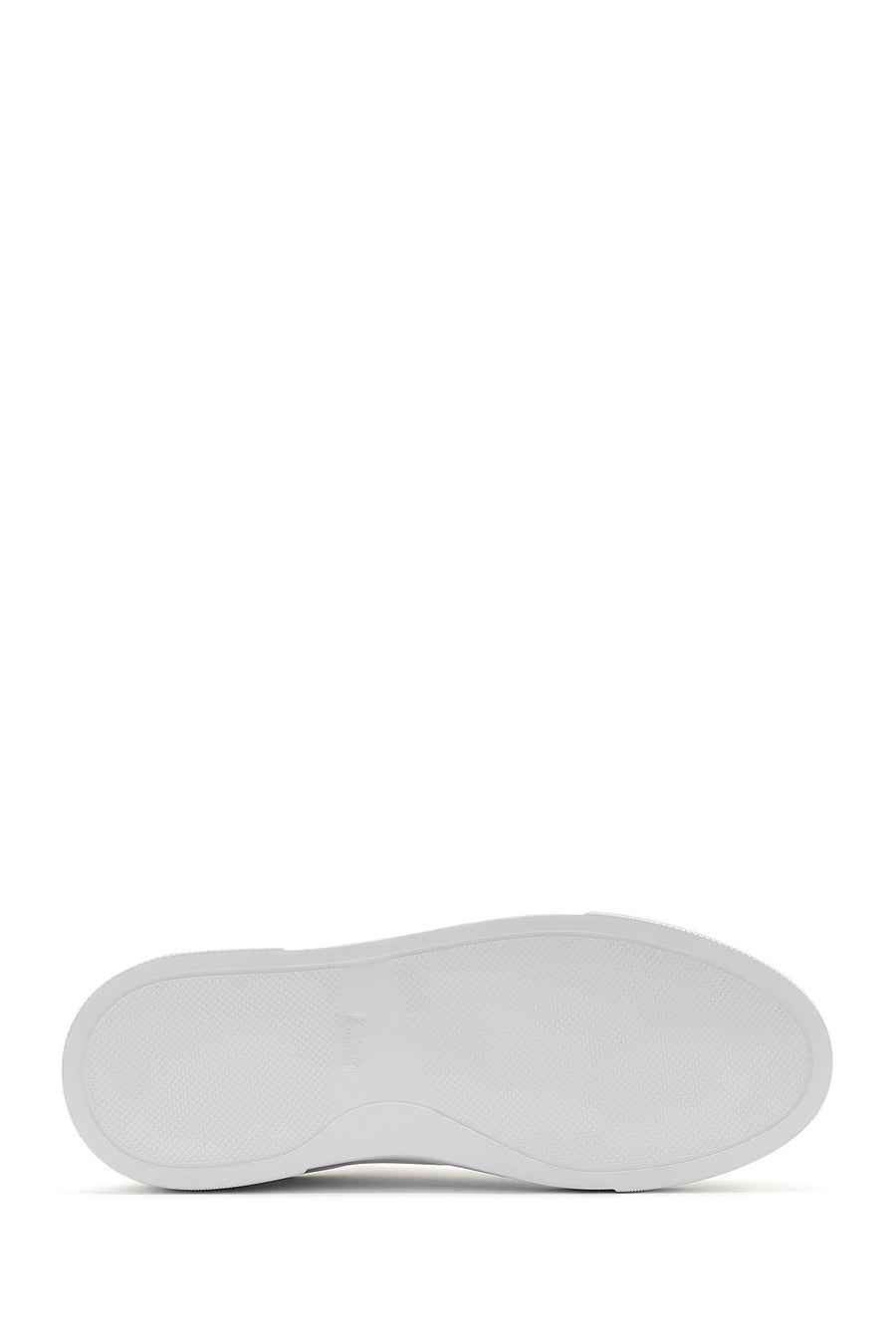 Women's White Lace-Up Leather Sneaker