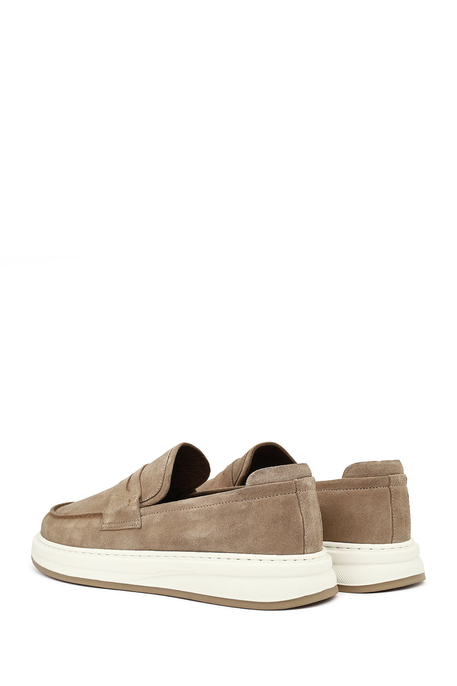 Men's Beige Suede Leather Casual Loafer