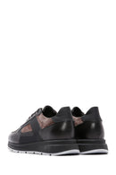 Men's Brown Leather Suede Detailed Thick Soled Sneaker | Derimod