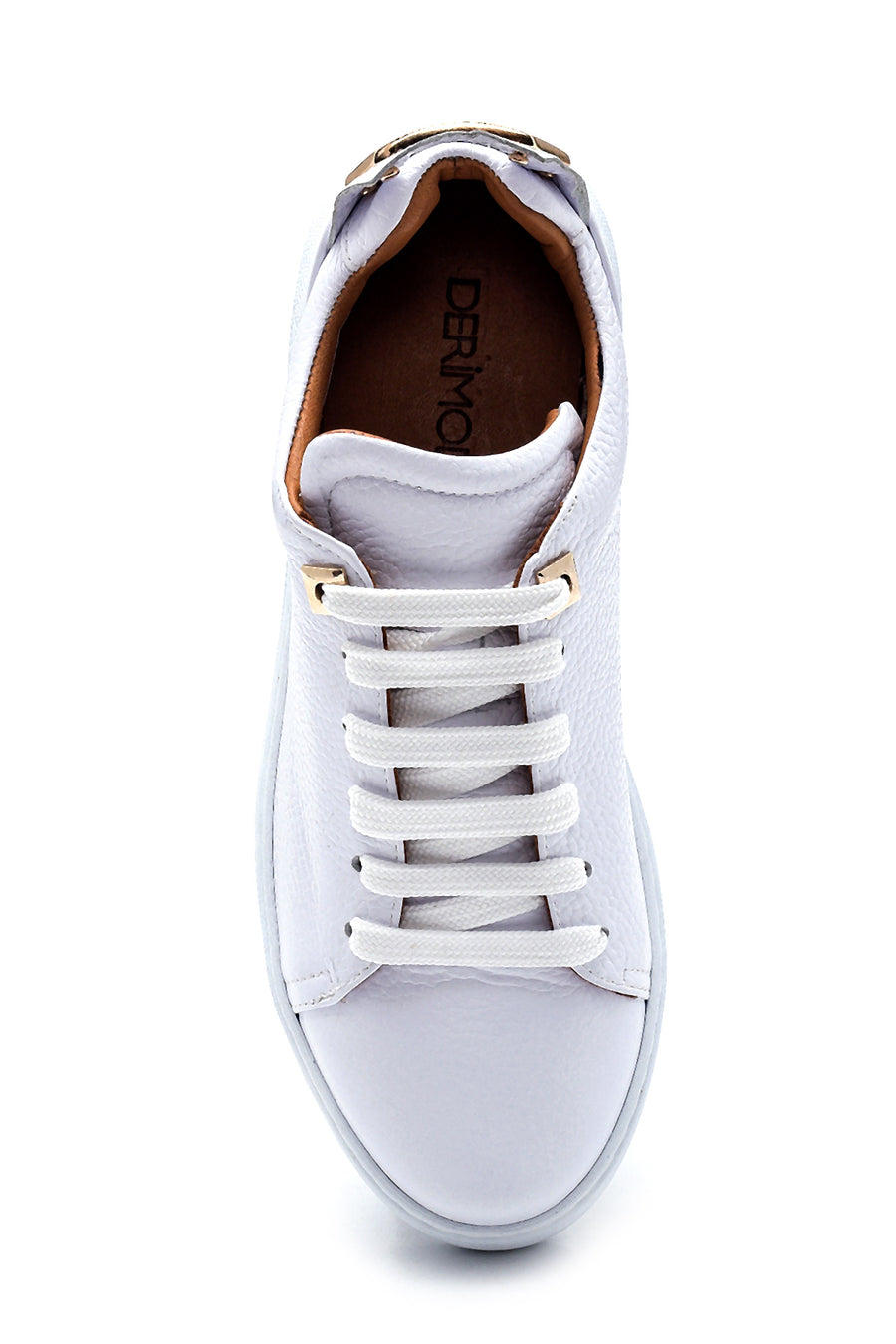 Kadın Deri Baskılı Sneaker