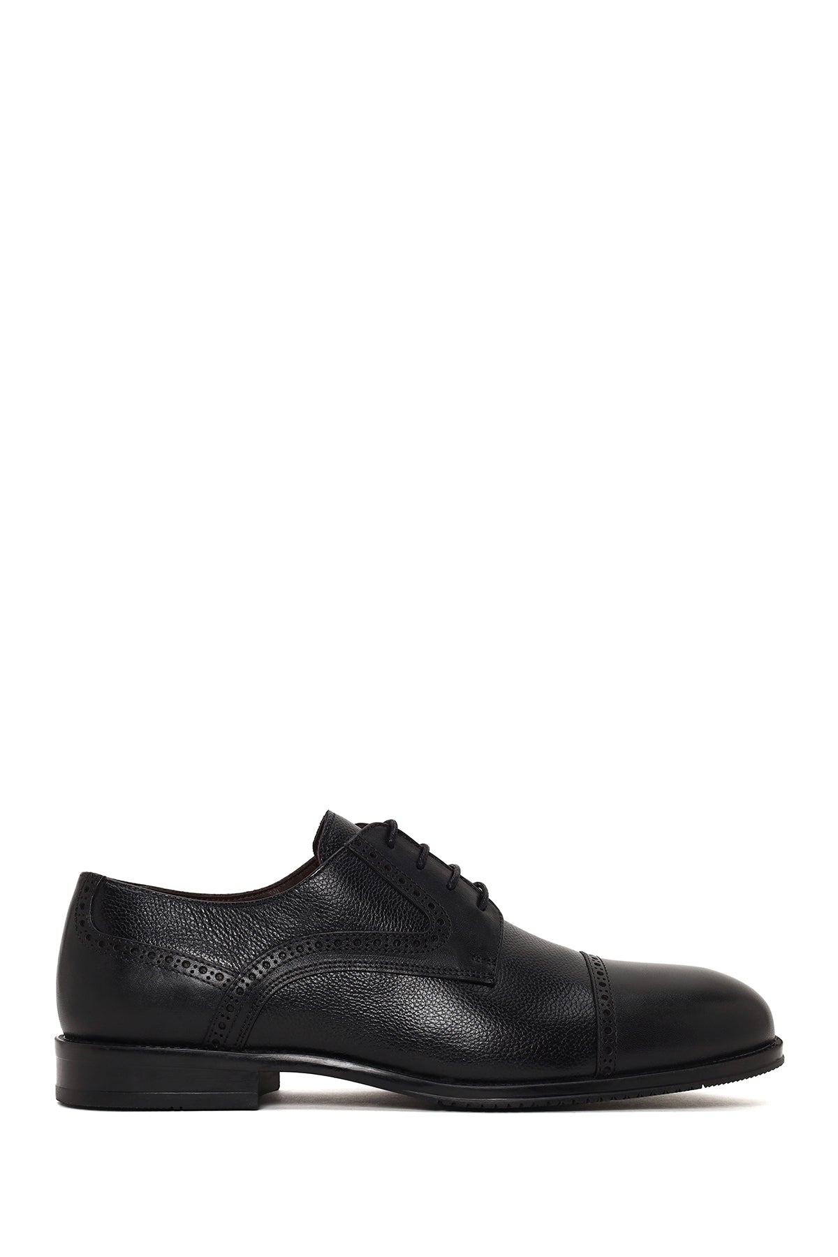 Male Black Lace-Up Leather Casual Shoes WM750036DK | Derimod
