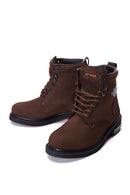 Harley Davidson Men's Brown Nubuck Gibson Leather Boots | Derimod