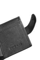 Men's Black Leather Card Holder | Derimod