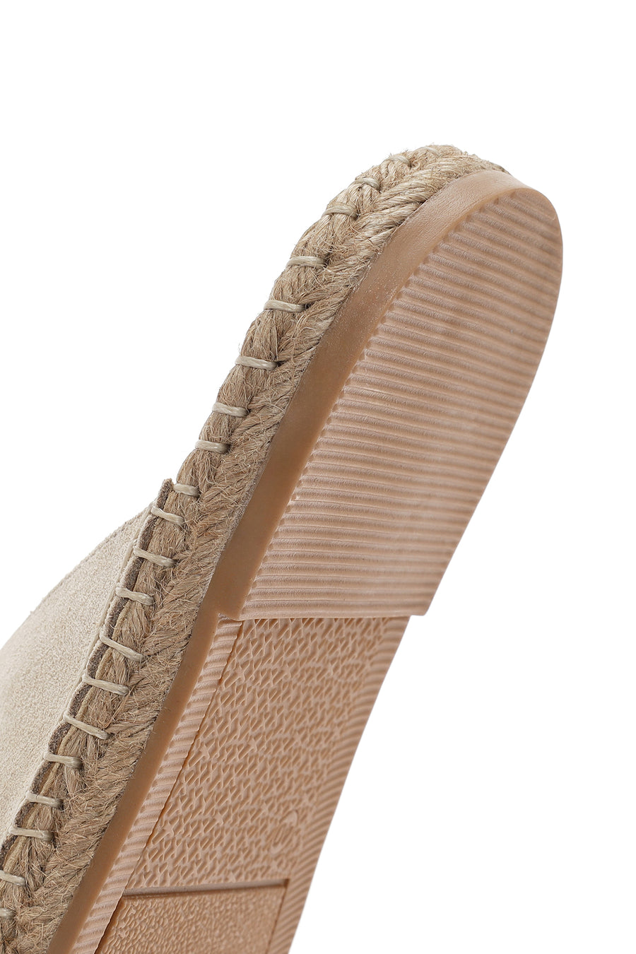 Men's Beige Suede Leather Slippers