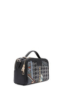 Women's Black Long Strap Printed Shoulder Bag | Derimod