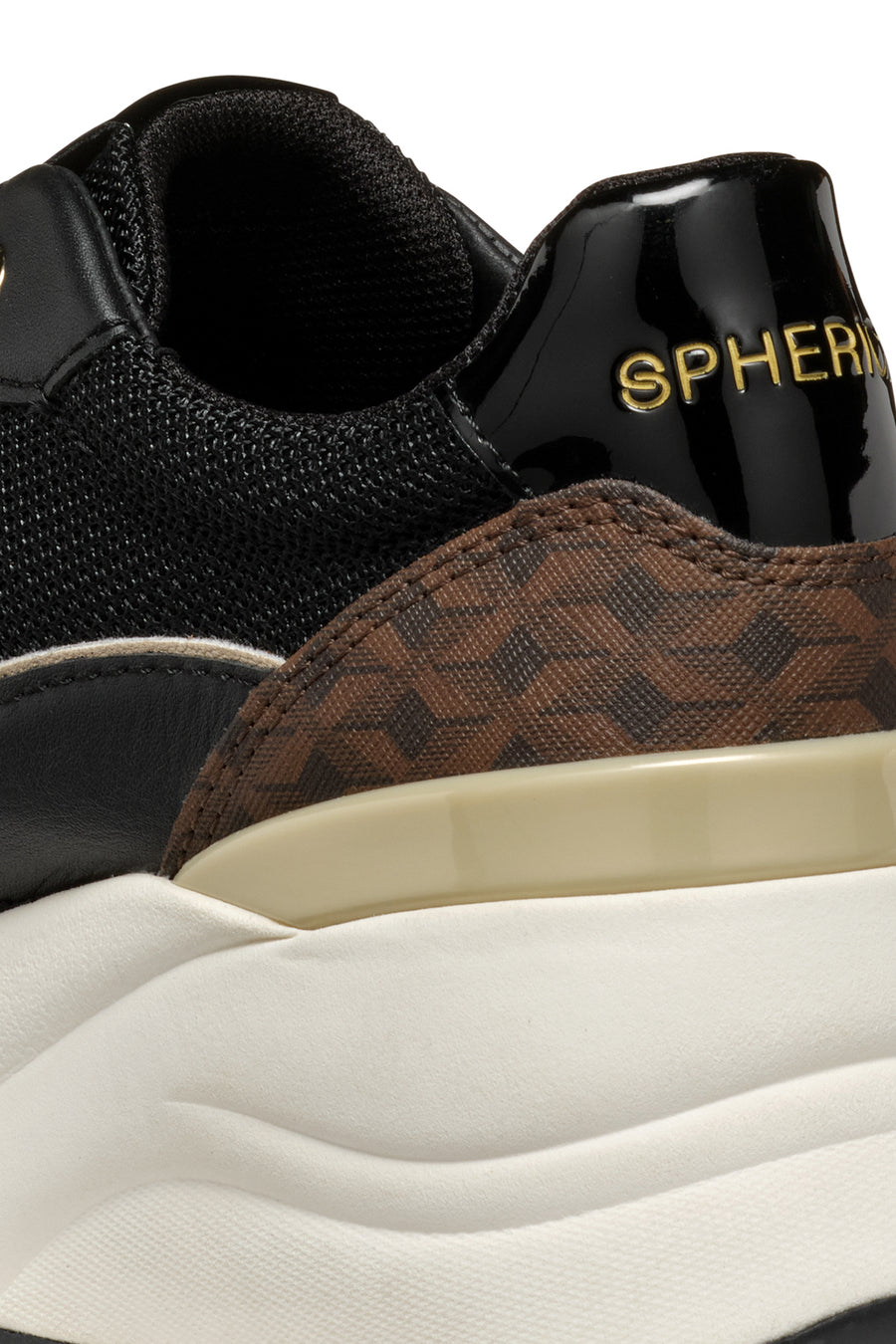 Geox Kadın Siyah D Spherica Bağcıklı Deri Sneaker