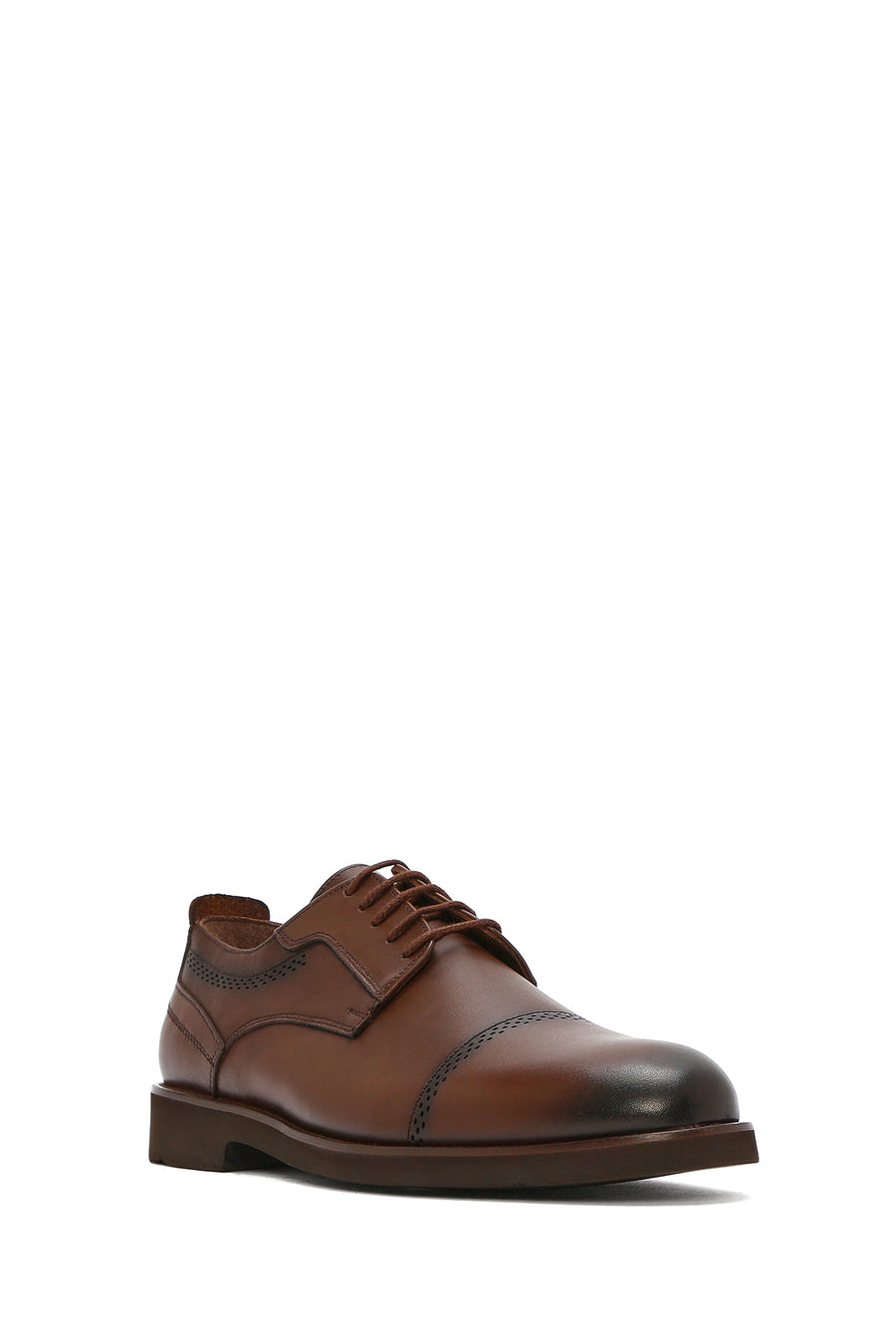Men's Brown Laced Leather Classic Shoes