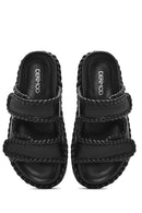 Kadın Siyah Bantlı Terlik | Derimod