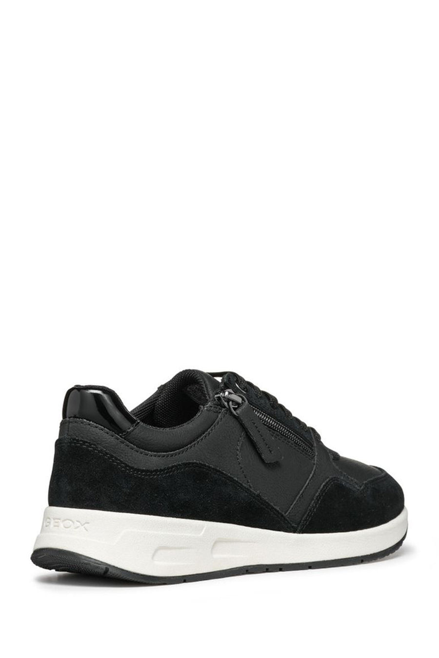 Geox Kadın Siyah Bulmya Bağcıklı Deri Sneaker
