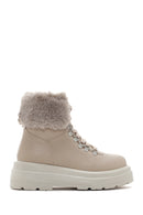 Women's Beige Thick Soled Casual Boots | Derimod