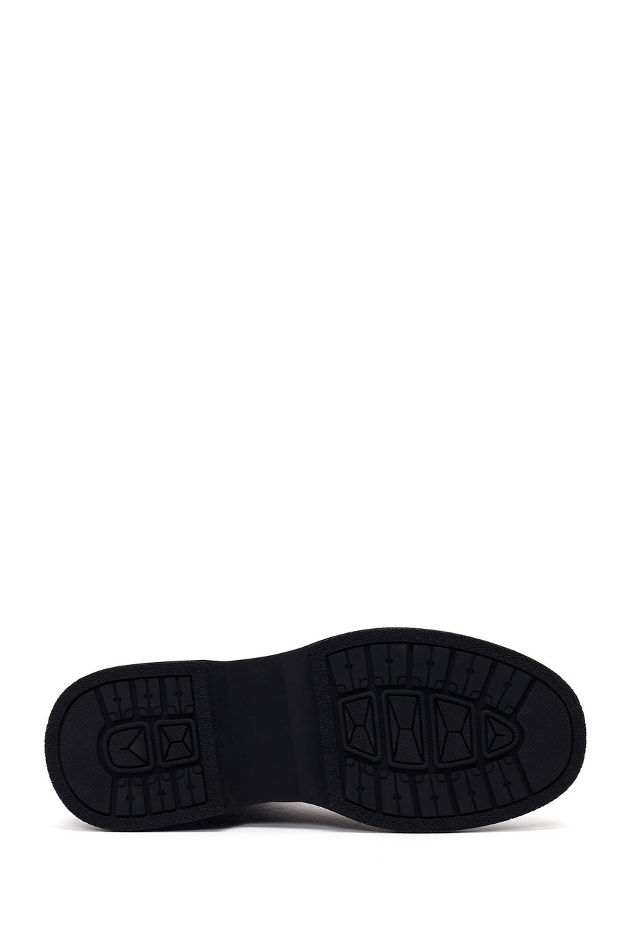 Woman Black Metal Detailed Leather Chelsea Boots