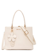 Women's Cream Long Strap Shoulder Bag | Derimod