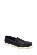 Male Black Leather Casual Loafer | Derimod