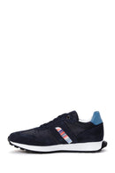 Men's Navy Blue Suede Leather Detailed Sneaker | Derimod