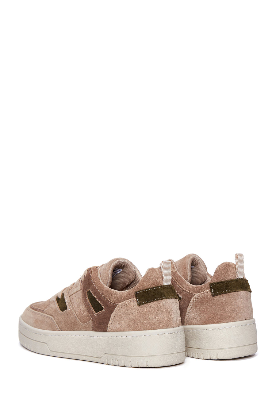 Kadın Bej Süet Deri Sneaker