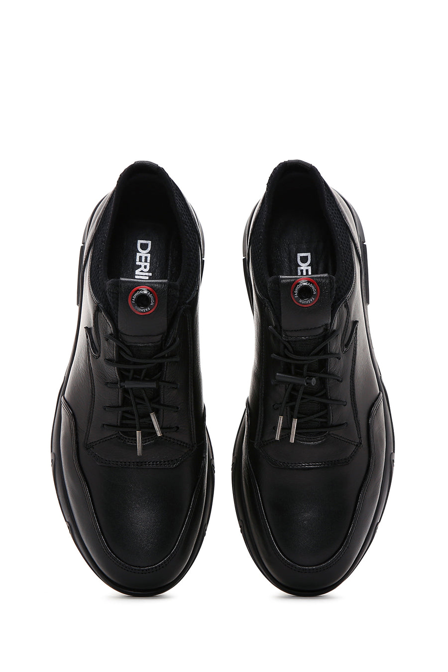 Men's Black Leather Casual Shoes
