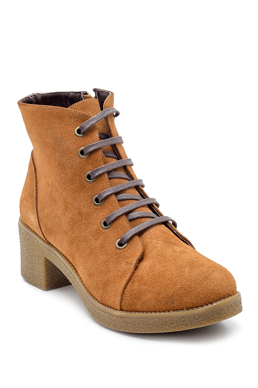 Women's Suede Heeled Boots