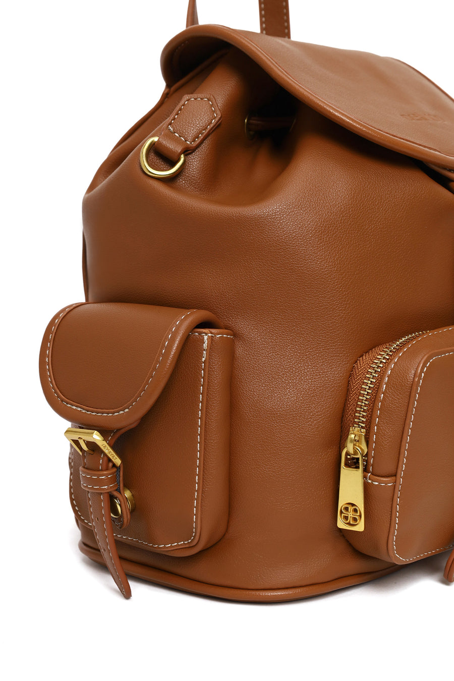 Woman Brown Casual Backpack