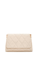 Women's Cream Quilted Shoulder Bag | Derimod