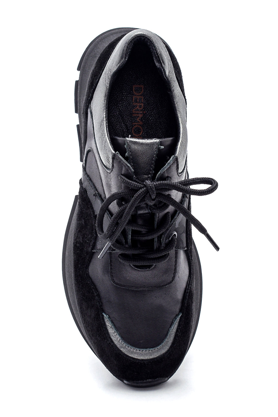 Women's Leather Suede Detail Sneaker