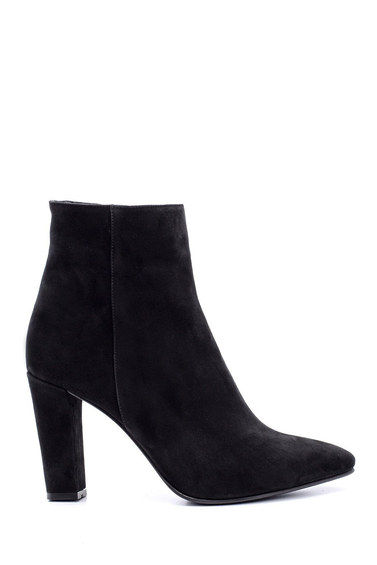 Women's Suede Leather Heeled Boots 19WFD285310 | Derimod