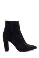 Women's Suede Leather Heeled Boots | Derimod