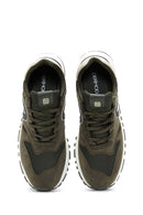 Erkek Haki Süet Deri Sneaker | Derimod