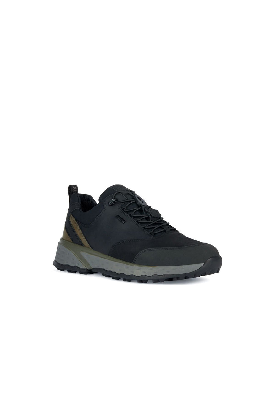 Geox Erkek Siyah Sterrato Bağcıklı Deri Sneaker