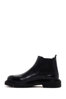 Men's Black Chelsea Leather Boots | Derimod