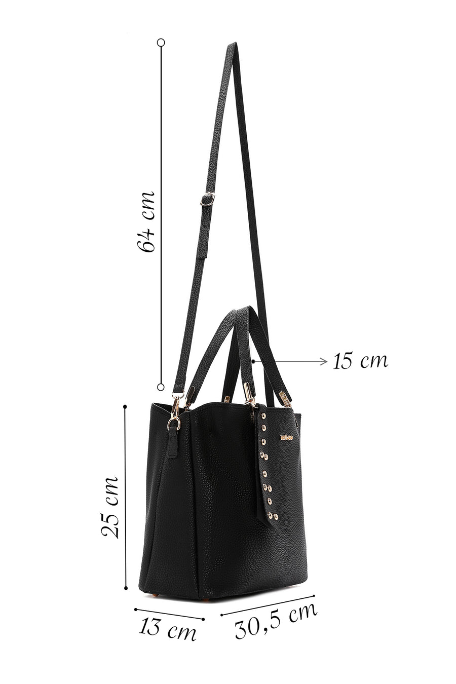 Women's Black Shoulder Bag