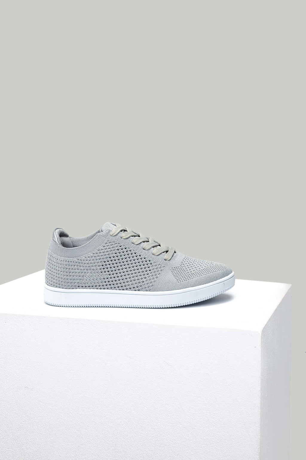 Gümüş Kumaş Kadın Sneaker